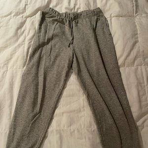 Gray sweatpants